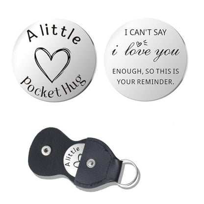 Pocket Hug Token for Women Men Him Birthday Inspirational Gifts for Daughter Friend Long Distance Gifts for Wife Mom - color: I Cant't Say I Love