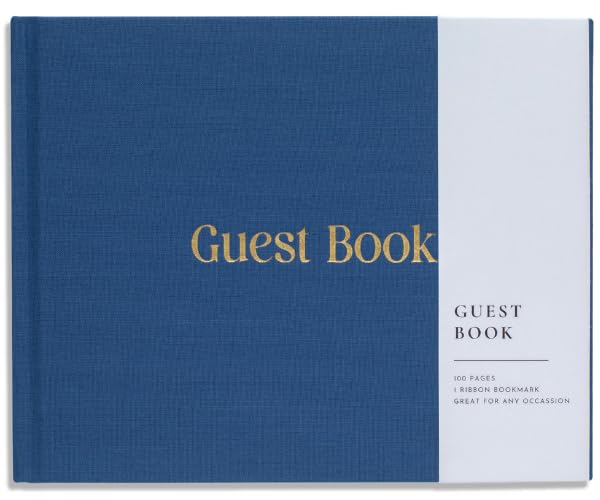 Lamare Wedding Guest Book – Photo Guest Book for Wedding Reception Party - color: Navy