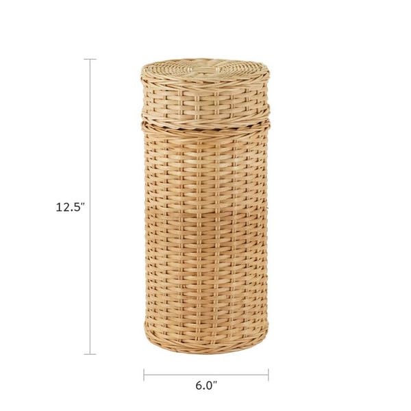 Woven Naturals Rattan Scattering Urn for Ashes 200 Cubic inches - color: Rattan