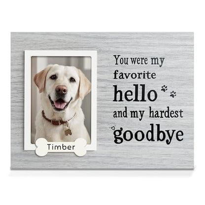 Dog Memorial Gifts for Loss of Dog,Cat,Pets Loss Memorial Frame