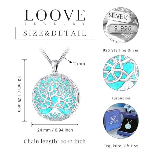 Sterling Silver Tree of Life Necklace for Women Oval Family Tree Necklace Abalone Shell Moonstone Pendant Mother Day Necklace for Mom Tree of Life Jewelry - style: Tree of Life-Locket Necklace