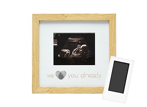 Reece Studio We Love You Already Thumbprint Sonogram Keepsake Frame - color: Sonogram Thumbprint Frame, size: One Size