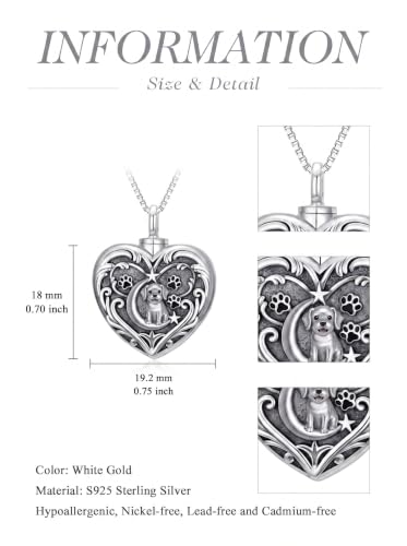 WINNICACA Cremation Jewelry for Ashes Locket Ashes Necklace Urn Necklace for Women Sterling Silver Cremation Necklace for Ashes Fine Keepsake Picture Necklace Memorial Jewelry - style: Gold Nurse Necklace