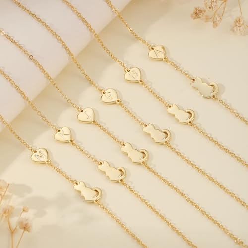 Dog Memorial Gifts for Loss of Dog Paw Initial Bracelet for Women with Heart Dogs Mom Gifts Adjustable Pet Paw Gold Bracelets for Women Memorial Gift for Pet Lover Birthday Jewelry - style: Cat-G