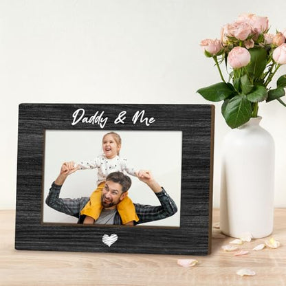 Daddy 4x6 Dad Photo Frame - Fathers Day Wooden Picture Frame - color: XK03