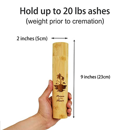 4 Pack Small Biodegradable Bamboo Scattering Tubes Urn for Human Ash - color: Ocean-sunset, size: Small (Set of 4)