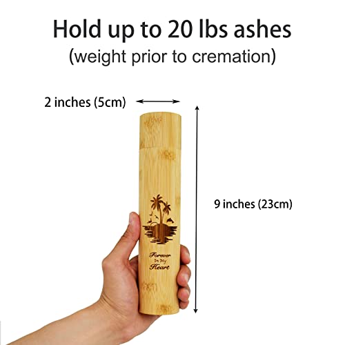 4 Pack Small Biodegradable Bamboo Scattering Tubes Urn for Human Ash - color: Ocean-sunset, size: Small (Set of 4)