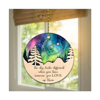 Hyturle Memorial Christmas Ornaments for Loss of Loved One - Memorial Suncatcher Ornament - Sympathy Gifts for Loss of Mom Father