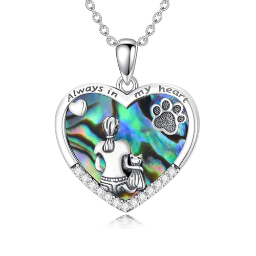 Urn Necklaces for Ashes 925 Sterling Silver Cremation Necklace Ash Pendant Memorial Jewelry Keepsake Gifts for Women - style: 2-3-Cat