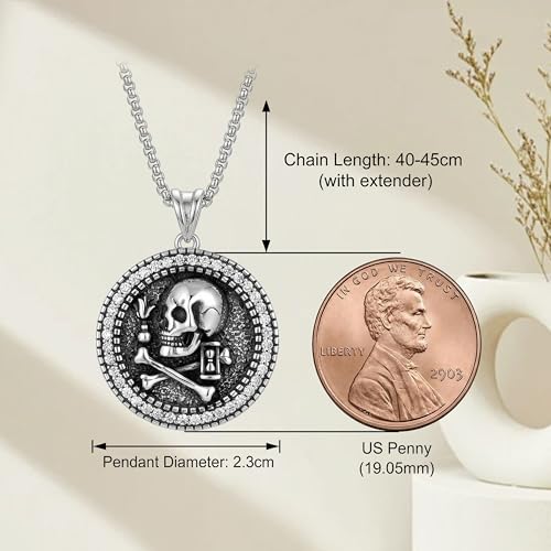925 Sterling Silver Patron Saint Necklace Amulet Miraculous Medal Pendant Jewelry for Men Women with Friendship Talisman Travel Inspirational Gifts - color: black-K