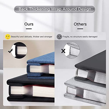 Popotop Large Photo Album Self Adhesive 4x6 5x7 8x10 Scrapbook Album DIY Picture Book,Gifts for Mom,Family Baby and Wedding,with Metal Pen and Plastic Board - color: Black, size: 11.5"x10.6"60pages