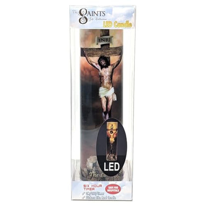 Crucifixion - Lamb of God, LED Flameless Devotional Prayer Candle