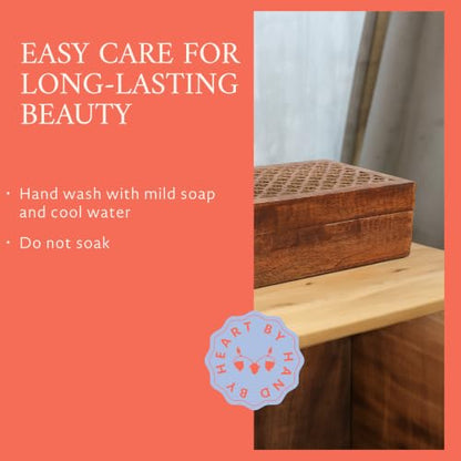 Mela Artisans Trellis Mango Wood Box - Medium Polish, 10.5x7.5 in - color: Medium Polish, size: Extra Large