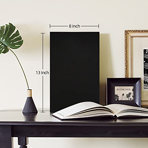 potricher Photo Album 4x6, 300 Pockets, Linen Cover, Black | Small Capacity 4x6 Picture Albums with Horizontal Pockets, 4x6 Photo Book for Family, Wedding, Baby, Anniversary - color: Black