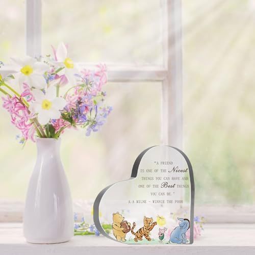 Winnie Thank You Appreciation Gifts for Women, Friendship Keepsake Winnie Sign, Friendship Birthday Presents for Friends Sister Besties, Desk Home Winnie Decorations for Girls - style: Winnie 008