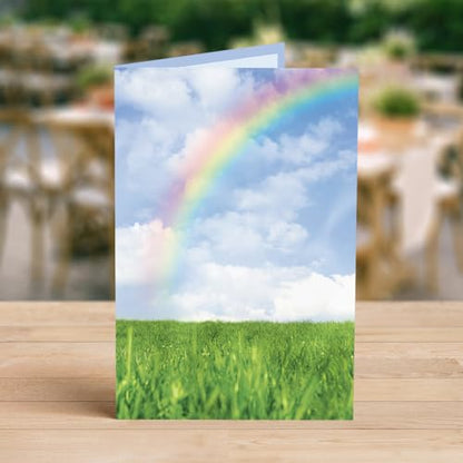 Designer Greetings For Your Words, Blank Cards 6 Pack - color: Glittery Rainbow
