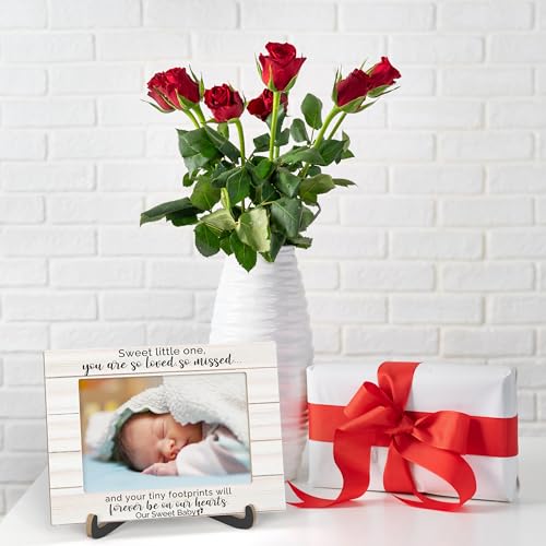Miscarriage Picture Frame, Sweet Little One You Are So Loved So Missed - Wooden Tabletop Photo Frame With Stand, Miscarriage Gift For Mother, Loss Of Baby Sympathy Gifts For Parents, A17 - style: Sweet Little One