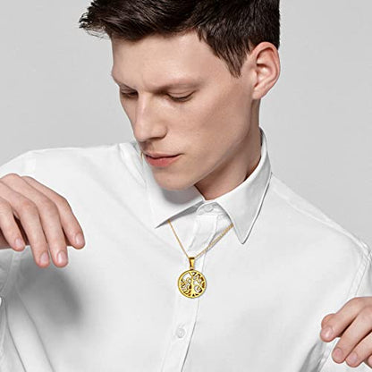 GOLDCHIC JEWELRY Urn Necklaces for Ashes, Stainless Steel Pet/Cross/Birthstone/Tree of Life Personalized Keepsake Memorial Jewelry for Women - color: Family Tree - 18k Gold Plated, style: Personalized Engraving