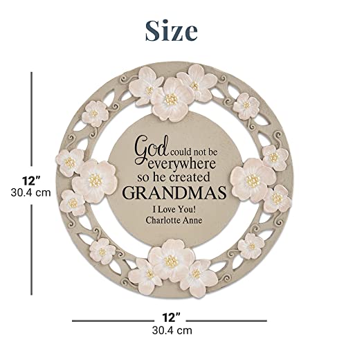Let's Make Memories Personalized God Couldn't Be Everywhere Flower Garden Stone - for Mom - for Her - style: God Couldn't Be Everywhere