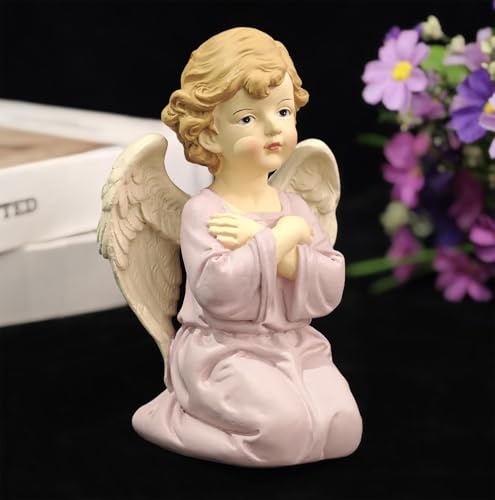 5.32 Inch Praying Angel Figurine, Resin Guardian Statue | Painted Keepsake For Mom, Daughter, Sister, Friend, Prayer Corners, Shelves, Desks, Nightstands And Sympathy Gifts - size: 5.32"H