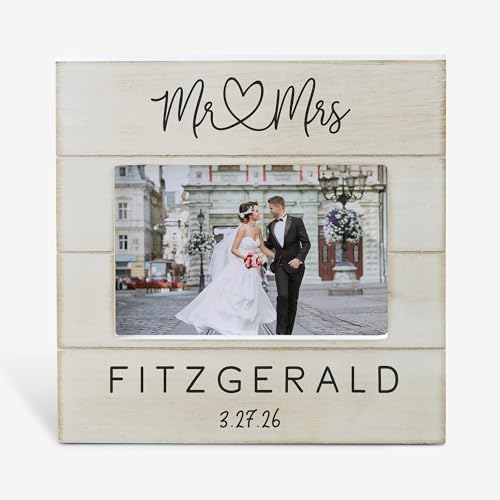 Infinite Love 4x6 Horizontal Shiplap Wedding Picture Frame - size: 4" x 6" Horizontal