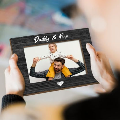 Daddy 4x6 Dad Photo Frame - Fathers Day Wooden Picture Frame - color: XK03
