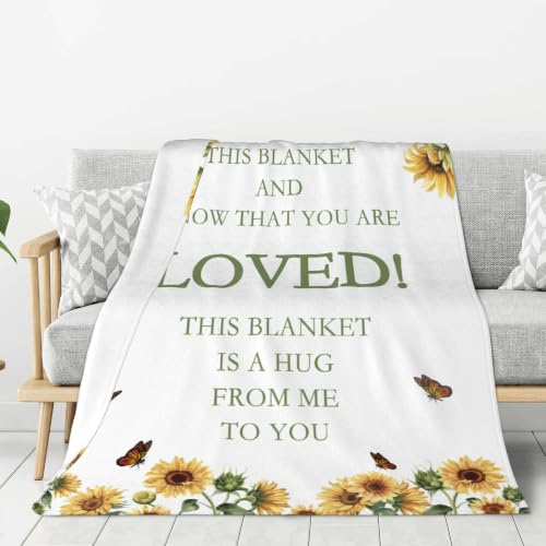 Birthday Inspirational Gifts for Women, Get Well Throw Blanket Hug Blanket - color: Inspirational