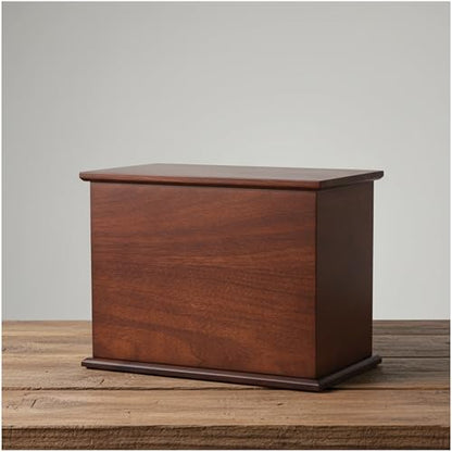 AspenStudio Legacy Walnut Wooden Urn for Cremation Ashes Handcrafted Urn for Adult Human by Aspen Studio