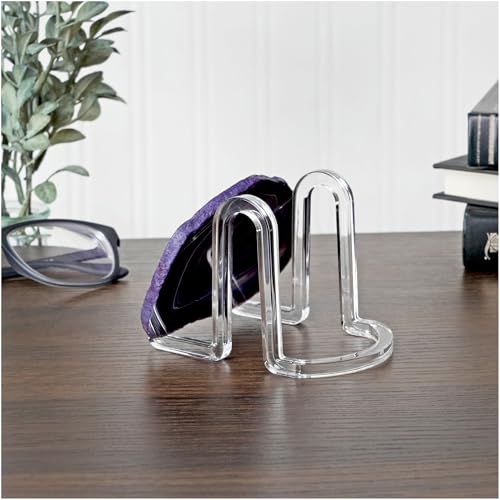 Plymor Clear Acrylic Ribbon-Style Display Easel, 2.875" H x 2.5" W x 3.5" D - size: 2.875" x 2.5" x 3.5"