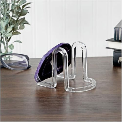 Plymor Clear Acrylic Ribbon-Style Display Easel, 2.875" H x 2.5" W x 3.5" D - size: 2.875" x 2.5" x 3.5"