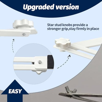 BEISE Wreath Hanger for Headstone, Adjustable 6"- 11", White 2 Pack - color: White, size: 2 Pack