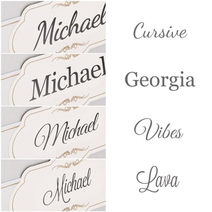 Merry Expressions Personalized Custom Printed Label (Without Box) - Gold or Silver Foil - Made Graduation & Wedding Card Box Comes Adhesive Strips on the Back - color: Personalized Label Only