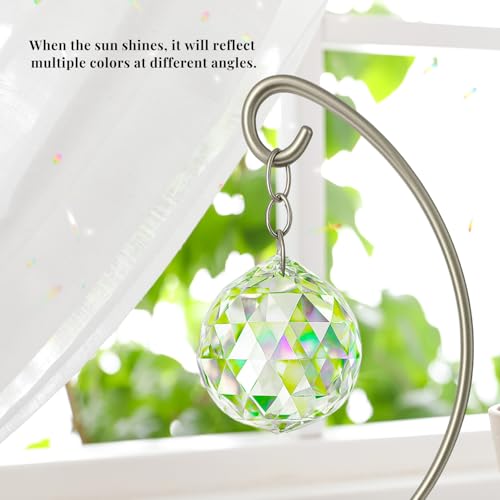 Sympathy Gift for Loss of Loved One, Memorial Crystal Suncatcher with Stand | Tabletop Rainbow Maker Bereavement Keepsake, Grief Condolence Remembrance Present for Mom Dad Husband Son Daughter, Boxed