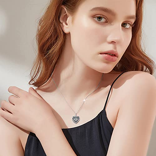 SOULMEET Cremation Jewelry for Ashes, Sterling Silver Urn Necklace for Ashes Women Men, Cherish Memories Cremation Jewelry to Keep Someone Near to You - color: I-Oxidation black Butterfly