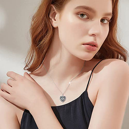 SOULMEET Cremation Jewelry for Ashes, Sterling Silver Urn Necklace for Ashes Women Men, Cherish Memories Cremation Jewelry to Keep Someone Near to You - color: I-Oxidation black Butterfly