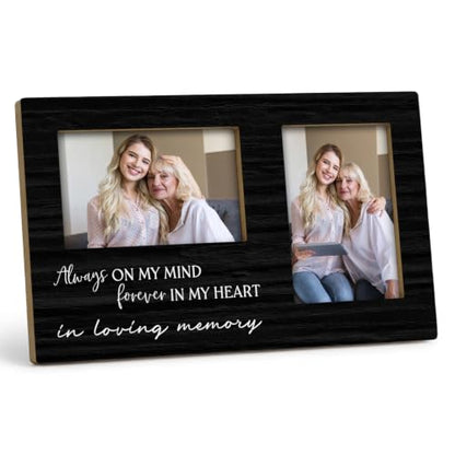 Memorial Double Picture Frame 4x6, In Loving Memory Two Photo Frame - color: color-9