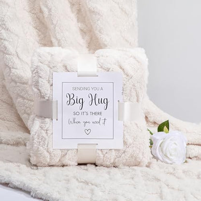 Sympathy Gift Basket for Loss of Loved One Hug in a Box for Women | Mothers Day Condolence Basket Miscarriage Care Package Thinking of You Gift for Women - color: Beige