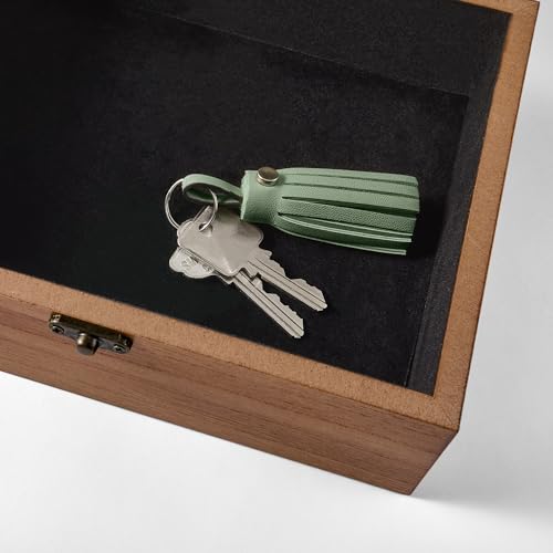 Let's Make Memories Personalized Wooden Keepsake Box With Hinged Lid - Wood Memento Box - Decorative Storage - Home Decor - For Couples, Wedding, Newlyweds - Laser Engraved - Script Names - style: Script Names