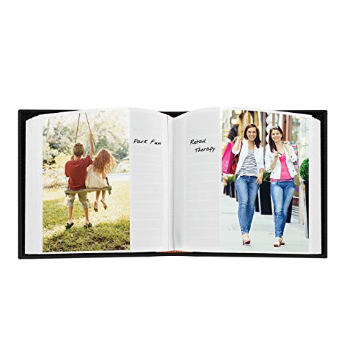 Pioneer Photo Albums 100-Pocket European Bonded Leather Photo Album for 4 by 6-Inch Prints, Black - color: Black, size: 4 x 6 Inch