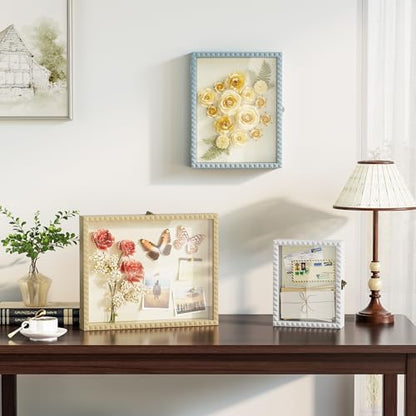 SZQINJI Shadow Box Frame 11x14 Deep Diamond Shape Display Cases, Natural - color: Natural, size: 11x14