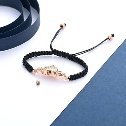 constantlife Double Heart Cremation Bracelet for Ashes for Women Stainless Steel Pendant Urn Memorial Jewelry Loved Ones Human Pet Funeral Keepsake Gift - color: Sunflower-Rose Gold