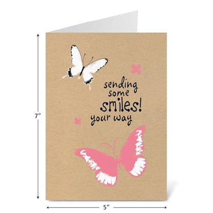 Current Greeting Card Set | Kraft Thinking of You, 20 Count, 10 Designs, 5" x 7" Folded, Envelopes Included, Value Pack - style: Kraft