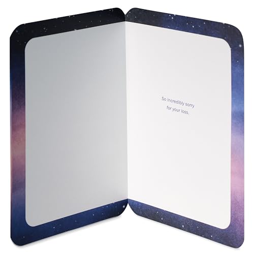 American Greetings Sympathy Card for Miscarriage (Incredibly Sorry) - color: Starry Night Sky w Ltg