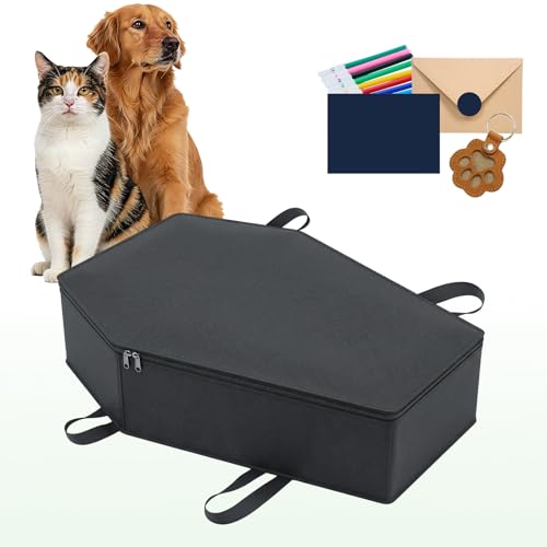 Pet Casket, Dog Casket, Casket for Dogs Burial, Pet Burial Box, Pet Burial Bag, Dog Coffin, Pet Caskets for Dogs, Cat Coffin for a Gentle Goodbye, Eco Friendly Dog Casket for Burial and Cremation(S) - size: S