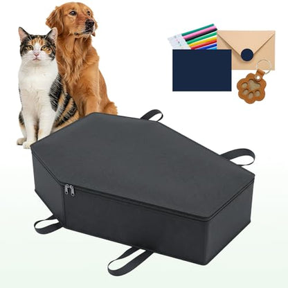 Pet Casket, Dog Casket, Casket for Dogs Burial, Pet Burial Box, Pet Burial Bag, Dog Coffin, Pet Caskets for Dogs, Cat Coffin for a Gentle Goodbye, Eco Friendly Dog Casket for Burial and Cremation(S) - size: S