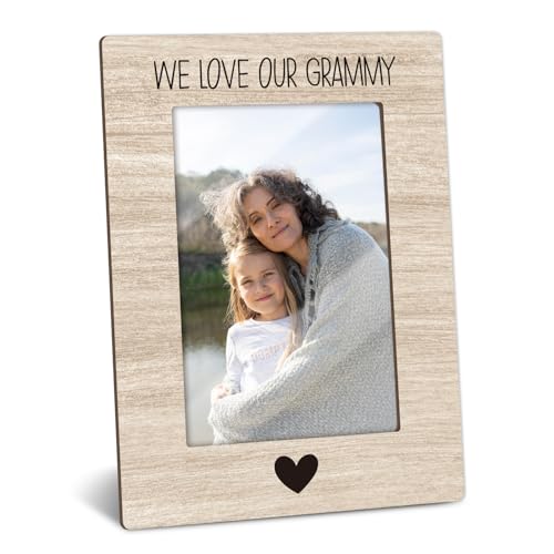 Grammy Picture Frame, Grandma Photo Frame Wooden Picture Frame Grammy Gifts for Grandma Grammie, 4x6 Photo Frame for Tabletop Display, Home Office Desk Decor Shelf Display -07 - style: Grammy