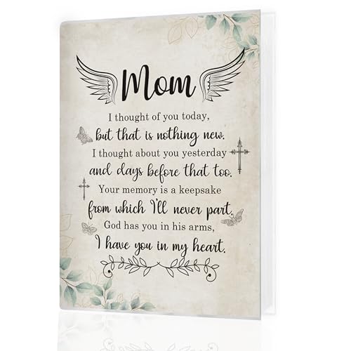 Mom Memorial Gifts Photo Albums 4x6 Pictures, Memorial Gifts for Loss of Mom, Small Memory Photo Album Book for Remembrance Sympathy Gift for Loss of Mother - color: Mourn Mom