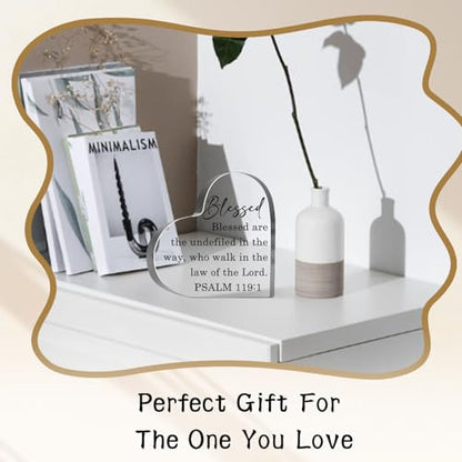 Christian Gifts for Women, Christian Plaque Sign, Inspirational Religious Birthday Gifts, Bible Verse Gifts for Family Sister Friend Mom Faith Based Decorative Paperweight Accessories - style: Christian 01