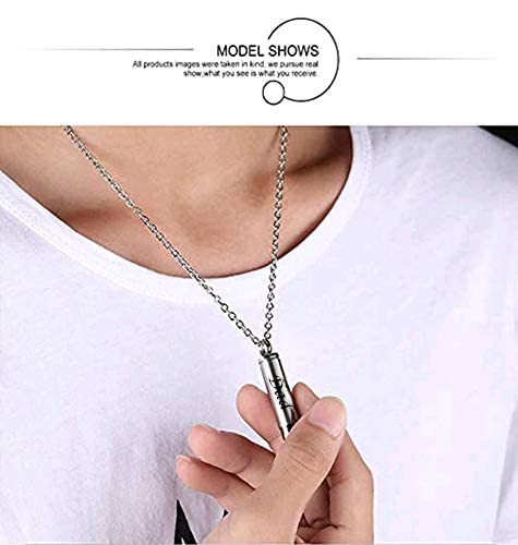 Celtic Cross Bullet Urn Necklaces for Ashes Cremation Jewelry Keepsake Memorial Pendant - style: Dad-Stainless Steel