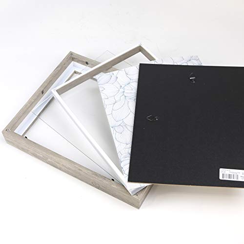 Lawrence Frames 785111 Shadow Box Frame, 11x14, Natural Gray - color: Natural Gray, size: 11 x 14 inches